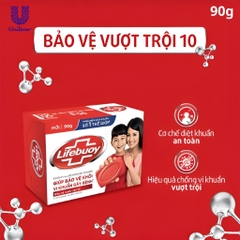 Bánh Xà Phòng Lifebuoy Vitamin+ Kháng Khuẩn 90G