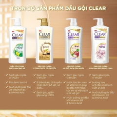 Dầu Gội Đầu CLEAR 9 Thảo Dược Cổ Truyền - Chai 630G