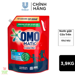 Nước Giặt OMO Matic Cửa Trên Sạch Thơm Vượt Trội - Túi 3.7KG