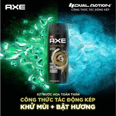 Xịt Nước Hoa Toàn Thân Khử Mùi AXE Màu Vàng Gold Chai 135ML
