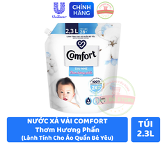 Nước Xả Vải Comfort Dịu Nhẹ Thơm Lành Tính Cho Quần Áo Bé - Túi 2.3L