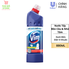 Nước Tẩy Bồn Cầu Vim Xanh Biển Diệt Khuẩn - Chai 880ML