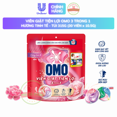 Viên Giặt OMO Tiện Lợi 3 Trong 1 - 30 Viên/ Túi