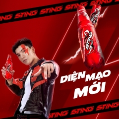PEP Nước Tăng Lực Sting Hương Dâu (Đỏ) - Thùng 24 Lon x 320ML