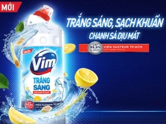 Nước Tẩy Bồn Cầu Vim Trắng - Chai 870ML