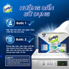 Hộp Viên Rửa Chén Bát Sunlight - 28 Viên/Hộp