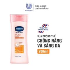 Sữa Dưỡng Thể Vaseline Dưỡng Da Sáng Khỏe Mịn Màng - Chai 200ML