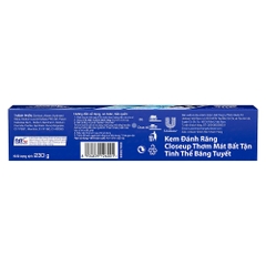 Kem Đánh Răng Closeup Tinh Thể Băng Tuyết - Tuýp 230G