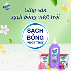 Nước Lau Sàn Sunlight Tinh Dầu Thảo Mộc Hoa Lavender - Chai 1KG