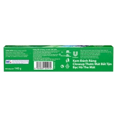 Kem Đánh Răng Closeup Bạc Hà Thơm Mát - Tuýp 230G