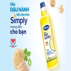 Dầu Ăn Simply Đậu Nành - Chai 1L