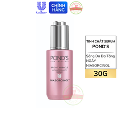 Serum Dưỡng Sáng Da Đa Tầng Pond Bright Miracle Ngày & Đêm Mờ Thâm Sạm Với 50X Niasorcinol - Lọ 30G (Hồng)