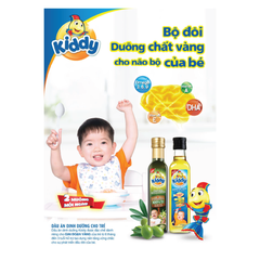 Dầu Ăn Kiddy OLiu Dinh Dưỡng Cho Bé - Chai 250ML