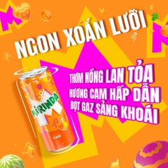 PEP Nước Ngọt Có Ga Mirinda Cam - Thùng 24 Lon x 320ML