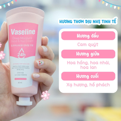 Kem Dưỡng Da Tay Và Móng Vaseline 24h Deep Moisture Hand & Nail Cream - Tuýp 60ML
