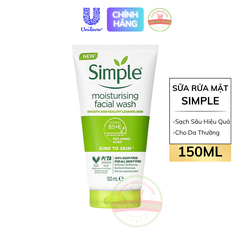 Sữa Rửa Mặt Simple 150ML (Tặng nước tẩy trang)