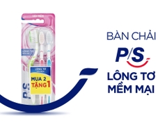 Bộ 3 Bàn Chải Đánh Răng PS NanoSoft Lông Tơ Mềm Mại