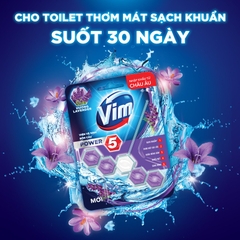 Viên Treo Bồn Cầu VIM Sạch Khuẩn Hương Oải Hương - Viên 50G