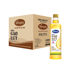Dầu Ăn Simply Gạo Lứt - Chai 1L
