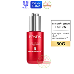 Serum Pond Age Miracle Ban Ngày & Đêm Mờ Đốm Nâu Và Nếp Nhăn Với 50X Hexyl-Retinol - Lọ 30G (Đỏ)