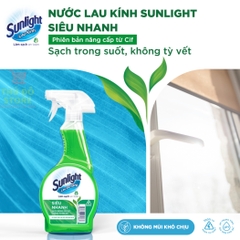 Nước Xịt Lau Sunlight Đa Năng Siêu Nhanh - Chai 520ML (Xanh Lá - Nâng Cấp Từ CIF)