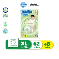 Tã/Bỉm Quần Molfix Ultra Thiên Nhiên Cho Bé - Size M84/ L76/ XL70/ XXL64