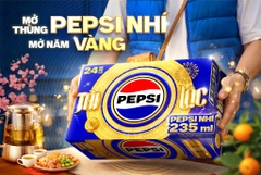 PEP Nước Uống Có Ga Pepsi Tài Lộc Tết (Lon Vàng) - Thùng 24 Lon x 235ML