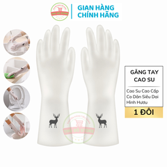 Găng Tay Cao Su Con Hươu Rửa Bát | Bao Tay Cao Su Rửa Chén | Găng Tay Làm Bếp Giặt Quần Áo Siêu Dai Co Dãn