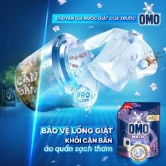 Nước Giặt OMO MATIC Cửa Trước | Cửa Ngang Chuyên Gia Giữ Màu - Túi 3.6KG
