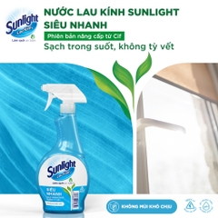 Nước Xịt Lau Kính Sunlight Siêu Nhanh - Chai 520ML