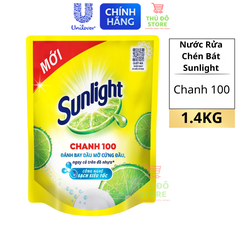 Nước Rửa Chén Bát Sunlight Chanh Vàng 100 - Túi 1.4KG