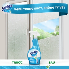 Nước Xịt Lau Kính Sunlight Siêu Nhanh - Chai 520ML