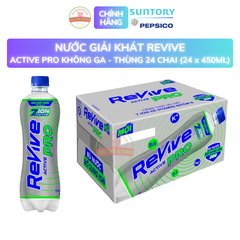 PEP Nước Điện Giải Revive Active Pro Thể Thao - Thùng 24 Chai x 450ML