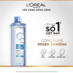 Nước Tẩy Trang L’Oreal Paris Làm Sạch Sâu & Tươi Mát 3-In-1 Micellar Water - Chai 400ML