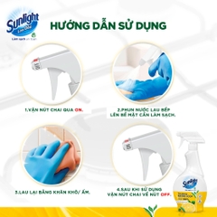 Nước Xịt Lau Bếp Sunlight Lau Bếp Bọt Tuyết - 500ML