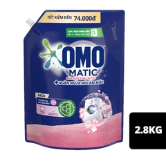 Nước Giặt OMO Matic Cửa Trước | Cửa Ngang Ngăn Mùi Ẩm Mốc - Túi 2.8Kg