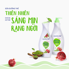 Sữa Dưỡng Trắng Hazeline Matcha Lựu Đỏ - Chai 230ML