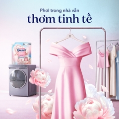 Nước Xả Vải Comfort Hoa Hương Hoa Trắng Thanh Nhã (Hồng) - Túi 1.7L