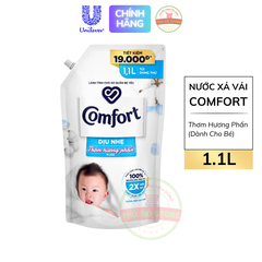 Nước Xả Vải Comfort Thơm Hương Phấn - Túi 1.1L