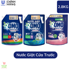 Nước Giặt OMO Matic Cửa Trước | Cửa Ngang Ngăn Mùi Ẩm Mốc - Túi 2.8Kg