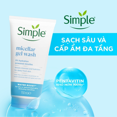 Sữa Rửa Mặt Simple 150ML (Tặng nước tẩy trang)
