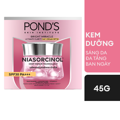 Kem Dưỡng Sáng Da Đa Tầng Pond's Bright Miracle Ngày | Đêm Mờ Thâm Sạm Với 50X Niasorcinol - Hũ 45G