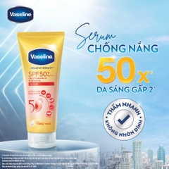 Sữa Dưỡng Thể Vaseline Chống Nắng Sáng Da SPF 50+ PA++++ Sáng Hơn 2X - Tuýp 300ML