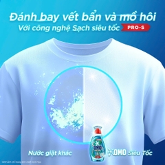 Nước Giặt OMO Siêu Tốc Dành Cho Chu Trình Giặt Nhanh Chăm Sóc Bền Màu (Hồng) - Chai 1.2KG
