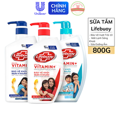 Sữa Tắm Lifebuoy Sạch Khuẩn Bảo Vệ Khỏi 99.9% Vi Khuẩn - Chai 800G