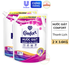 *CB2 Nước Giặt Comfort Dưỡng Vải Hương Thanh Lịch - Túi 3.6Kg