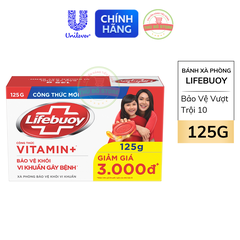 Bánh Xà Phòng Lifebuoy Đỏ Bảo Vệ Vượt Trội 125G