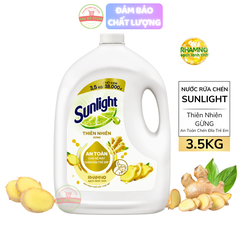 Nước Rửa Chén Bát Sunlight Gừng - Can 3.5KG