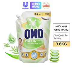 Nước Giặt OMO Matic Cho Quần Áo Bé - Túi 3.6Kg
