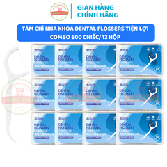 *CB12 TĂM CHỈ NHA KHOA DENTAL FLOSSERS TIỆN LỢI 50 CHIẾC/ HỘP